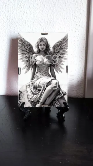 Quadro Anjo Papel Fotográfico 10x15cm