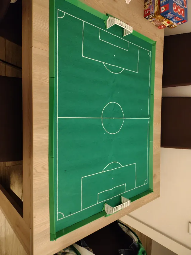 Tapete de futbol  11 con vallas y porterías