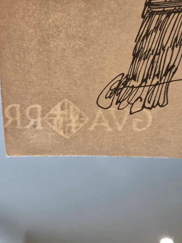 Manolo Millares Dibujo Original o serigrafia