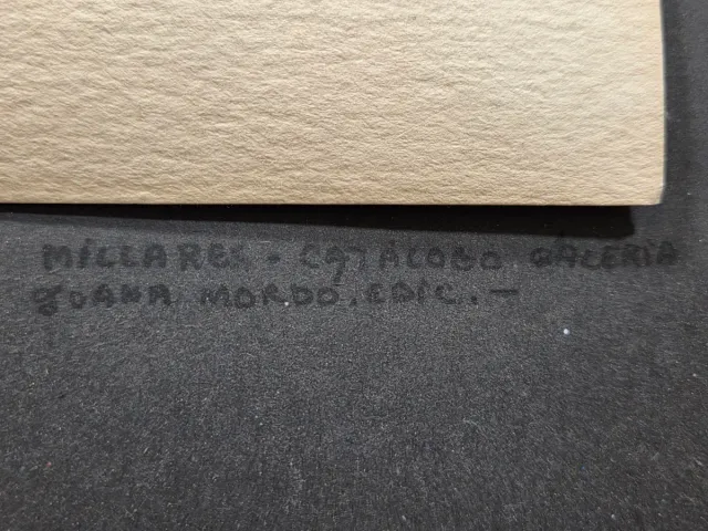 Manolo Millares Dibujo Original o serigrafia