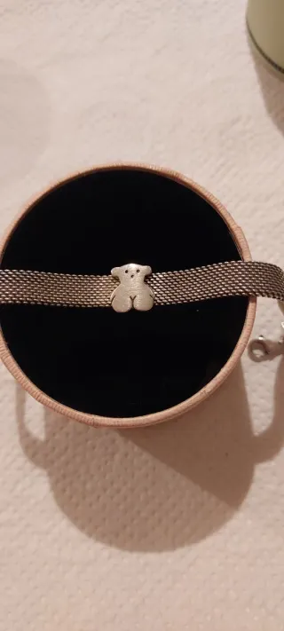 Pulsera Tous Oso Plata 19cm.entrega en mano.