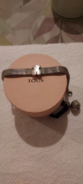 Pulsera Tous Oso Plata 19cm.entrega en mano.