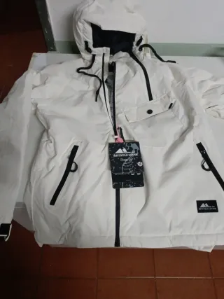 Chaqueta de nieve blanca Talla M