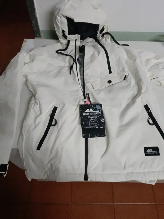 Chaqueta de nieve blanca Talla M