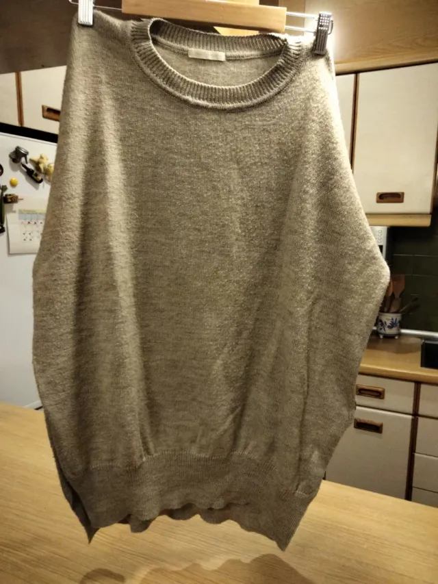 Jersey de lana talla M color gris