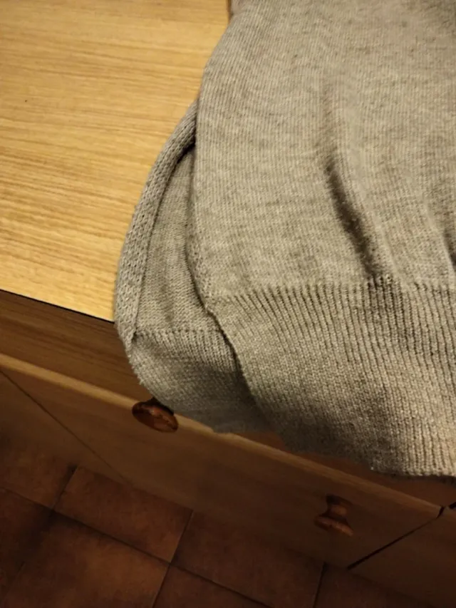 Jersey de lana talla M color gris