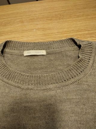 Jersey de lana talla M color gris