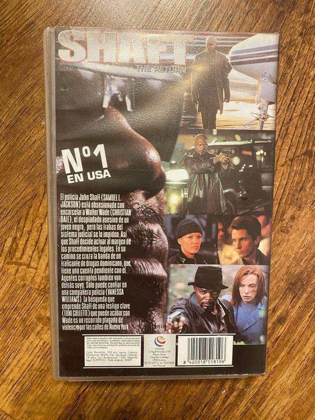 VHS Shaft The Return Samuel L. Jackson