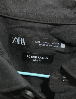 Camisa Zara Negra Talla L
