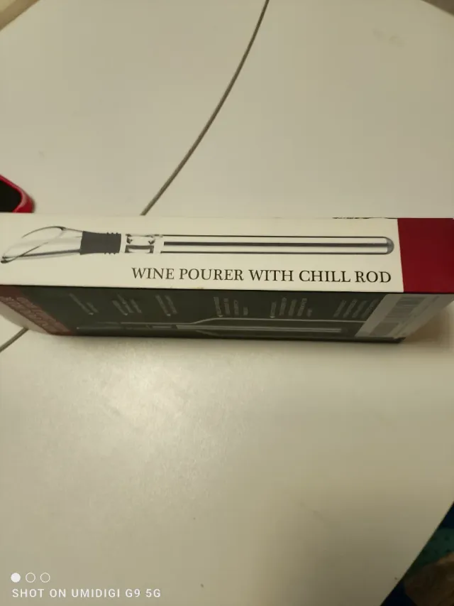 Vertedor y enfriador de vino. ¡Excelente regalo!