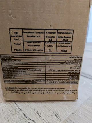 Rebajado! Azulejos blancos nuevos 6m2 baño cocina