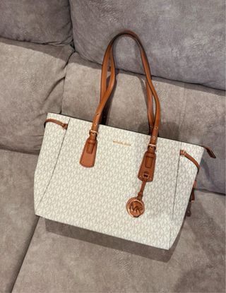 Bolso Michael Kors Blanco y Marrón
