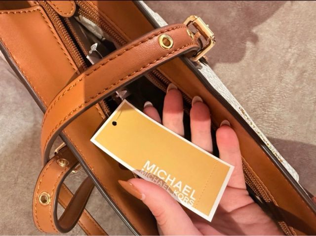 Bolso Michael Kors Blanco y Marrón