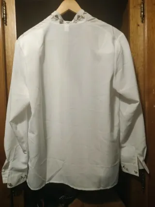 Blusa bordada floral mujer