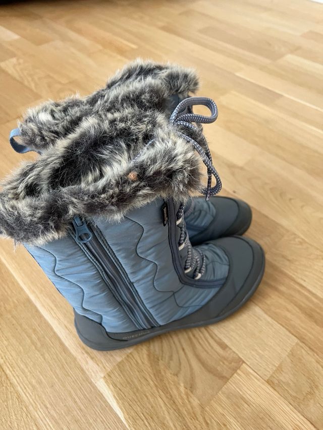 Botas Apres Ski con pelo y cordones