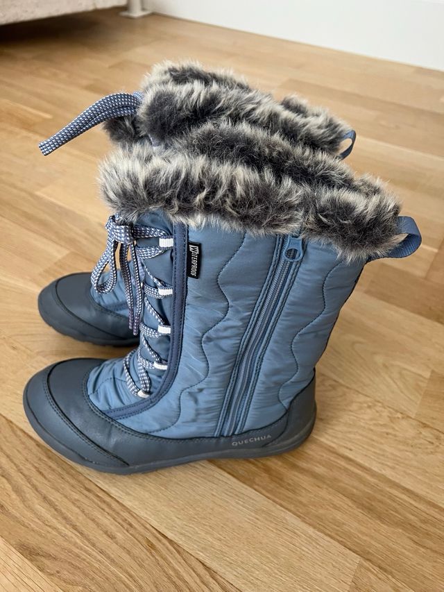 Botas Apres Ski con pelo y cordones