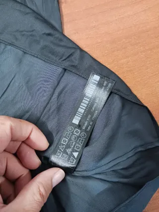 Camisa Massimo Dutti Negra Manga Larga Mujer