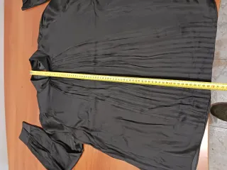 Camisa Massimo Dutti Negra Manga Larga Mujer