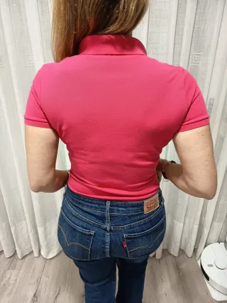 Polo Lacoste Rosa Talla XS