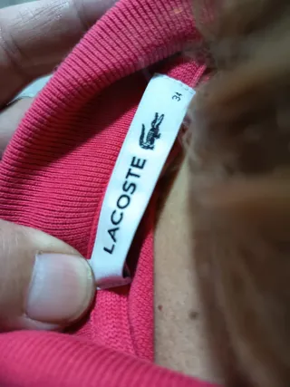 Polo Lacoste Rosa Talla XS