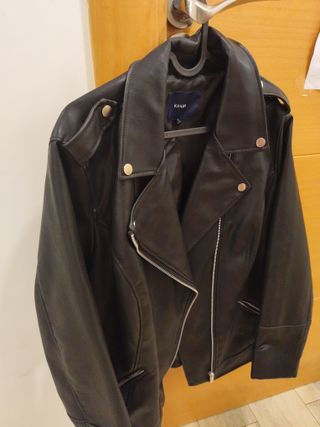 Chaqueta chupa motera Biker Negra Mujer XL