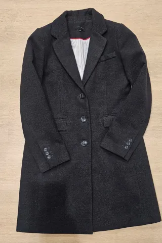 Abrigo paño Tintoretto gris. Talla 38. Nuevo