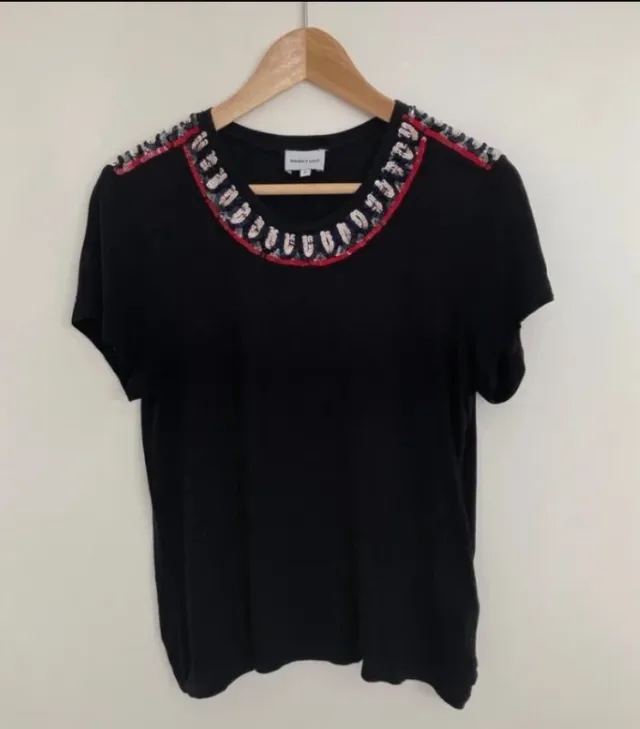 Camiseta manga corta con lentejuelas Bimba y Lola