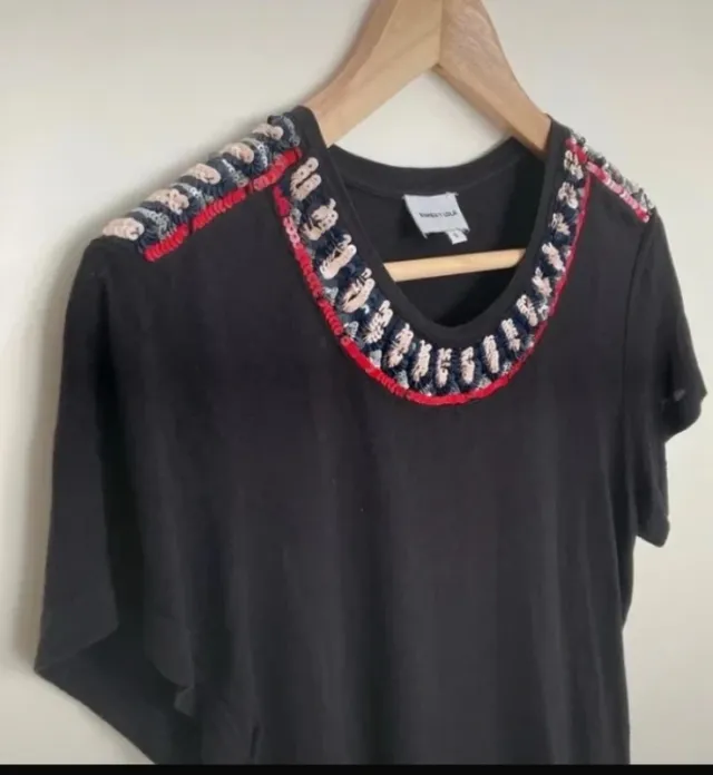 Camiseta manga corta con lentejuelas Bimba y Lola