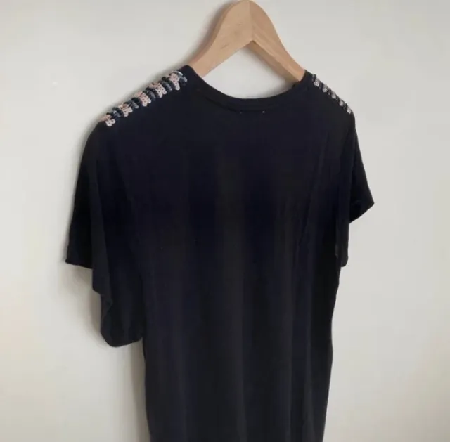 Camiseta manga corta con lentejuelas Bimba y Lola