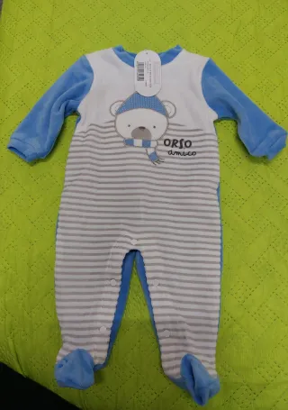 Tutina ciniglia neonato 3 mesi nuova