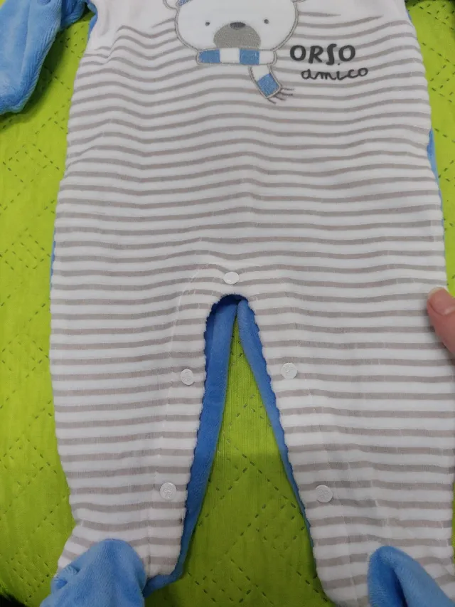 Tutina ciniglia neonato 3 mesi nuova