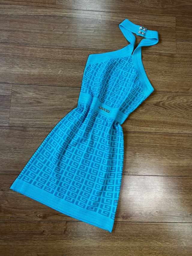 Vestido corto azul Gucci