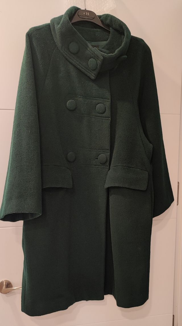 Abrigo Lana Purificación García Verde