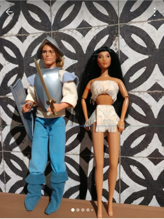 Muñecos Disney Pocahontas John Smith