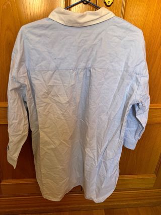 Camisa Zara cuello bordado floral