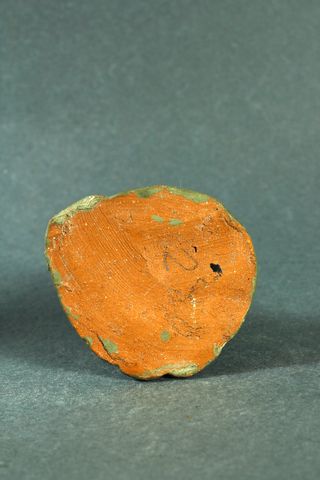 FIGURA ANTIGUA EN BARRO DE PESCADOR, PARA BELÉN.