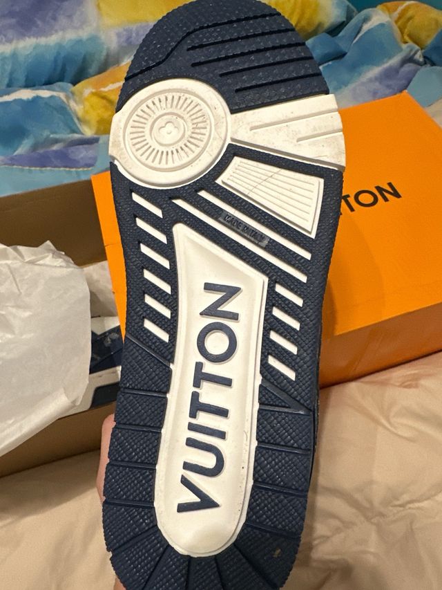 Zapatillas Louis Vuitton Denim y Blanco