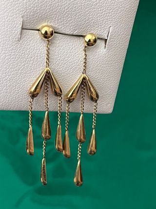 Pendientes Lágrimas Oro 18 Quilates