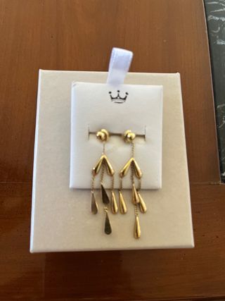 Pendientes Lágrimas Oro 18 Quilates