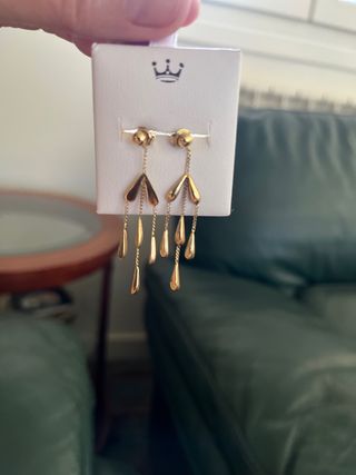 Pendientes Lágrimas Oro 18 Quilates