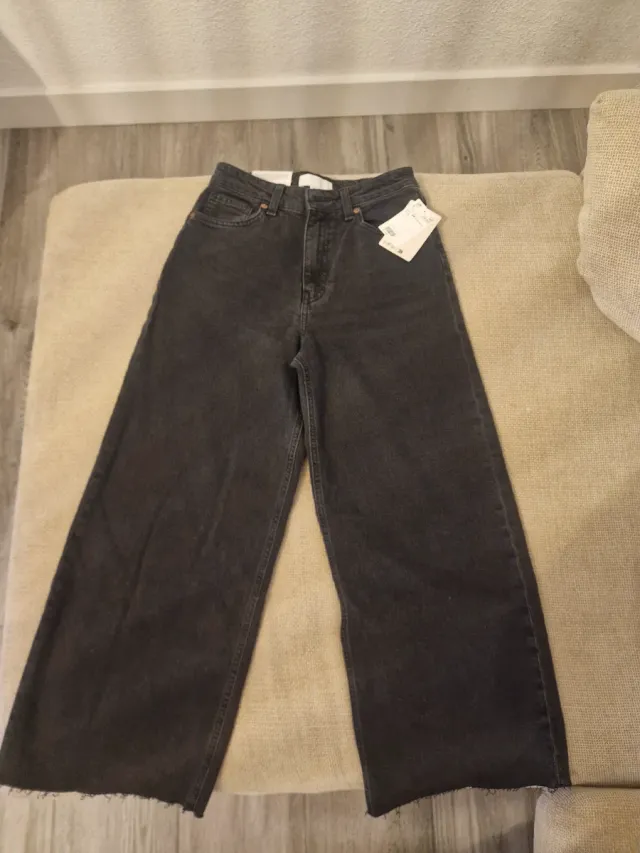 Pantalones H&M mujer negros anchos
