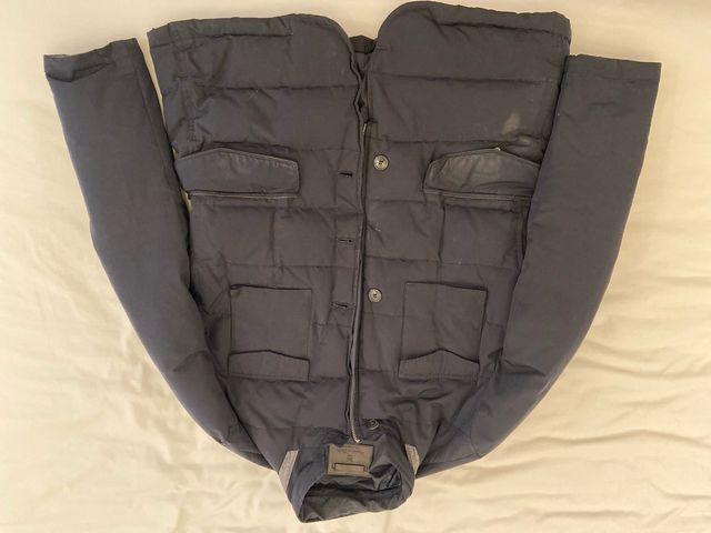 Abrigo Massimo Dutti Azul/Gris