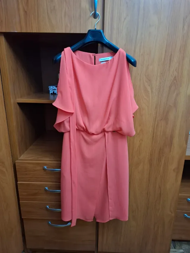 Vestido Pedro del Hierro Coral .Usado dos veces