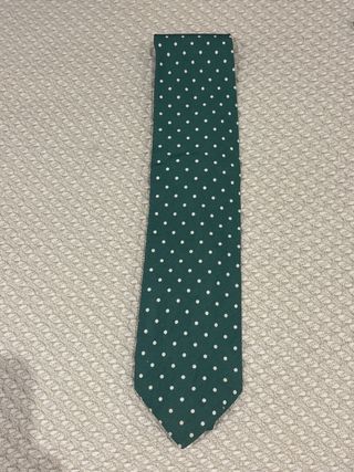 Corbata Carolina Herrera Verde Lunares