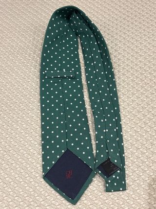 Corbata Carolina Herrera Verde Lunares