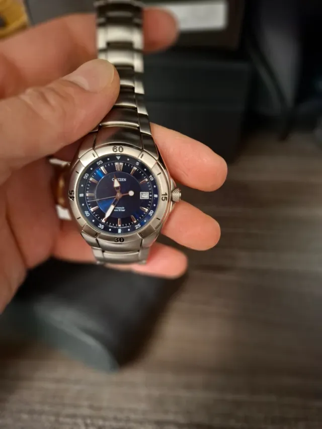 Orologio Citizen Uomo Blu Argento