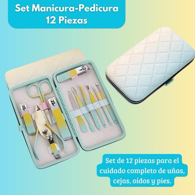 Set Manicura Pedicura 12 Piezas Nuevo