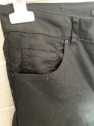 Pantalone slim a vita alta nero per donna H&M