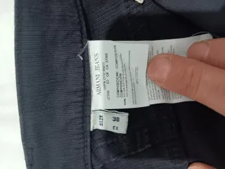 Pantalón tipo vaquero Armani, Hombre Talla 38 negr
