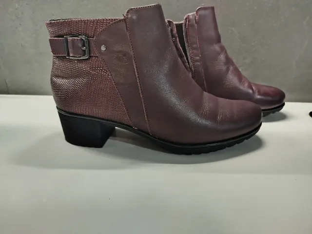Botines Mujer Invierno Granate